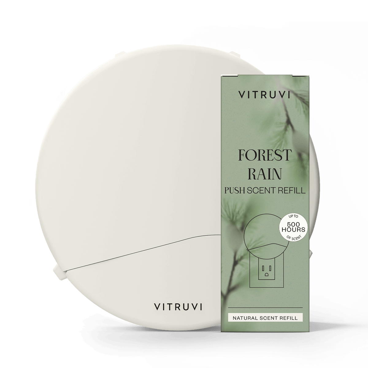 Push Plug-in Wall Diffuser – Starter Kit with Forest Rain Refill